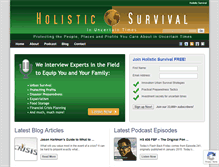 Tablet Screenshot of holisticsurvival.com